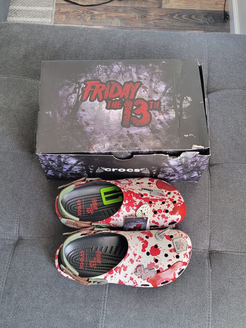 Crocs Friday the 13th Clogs — Men’s 8 / Women’s 10
Friday the 13th inspired